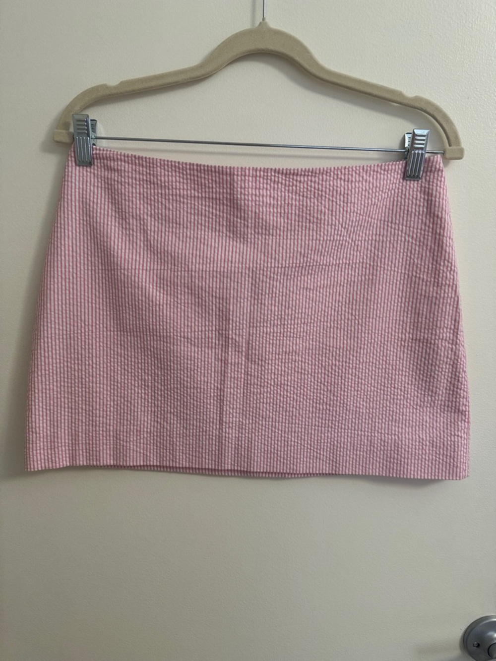 Lilly Pulitzer Pink Seersucker Mini Skirt